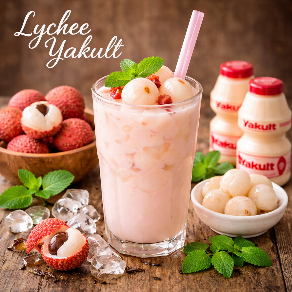 Lychee Yakult menu non coffee Kopi Cerita